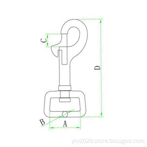 Carabiner Swivel Stainless Steel Zinc Casting Plating